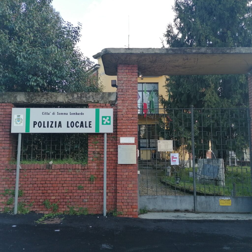 Ingresso del Comando di Polizia Locale di Somma Lombardo