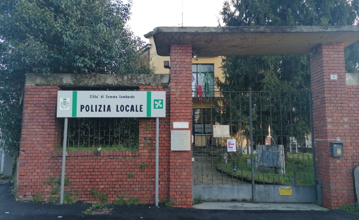 Ingresso del Comando di Polizia Locale di Somma Lombardo