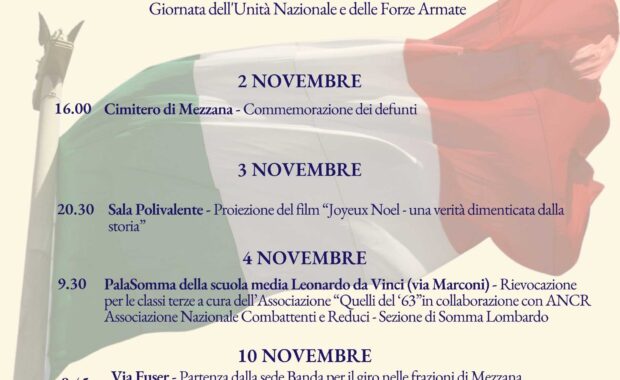 Celebrazioni 4 novembre con le associazioni
