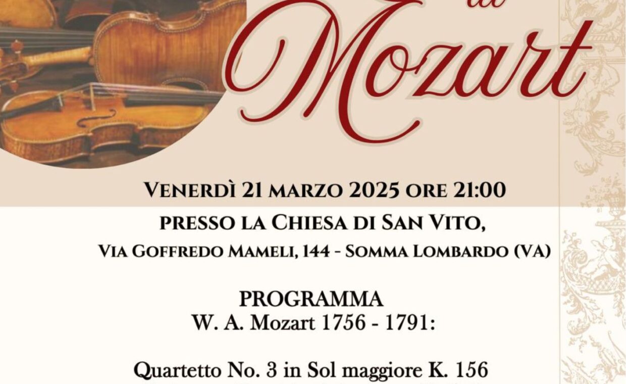 Locandina concerto Mozart