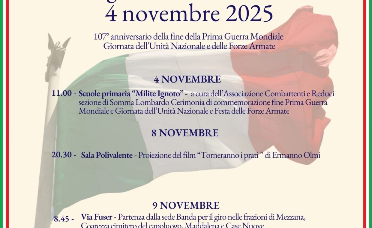 Celebrazioni 4 novembre