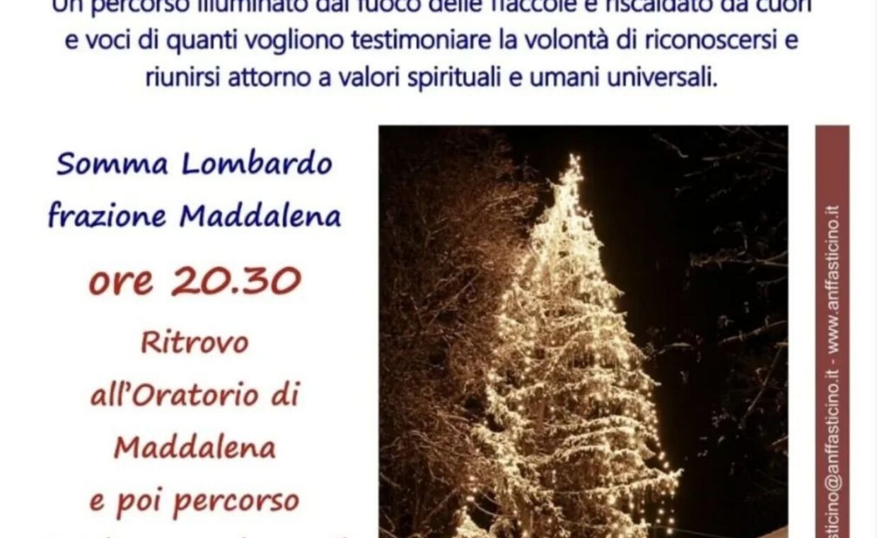 Fiaccolata di Natale a Maddalena