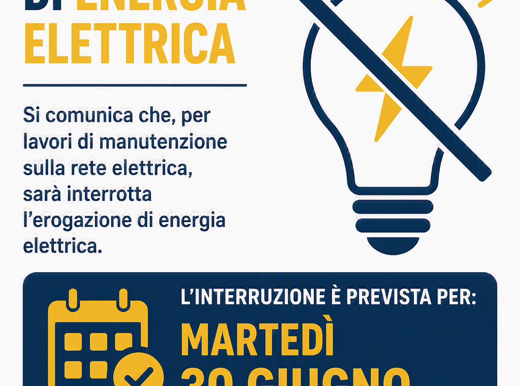Interruzione energia elettrica