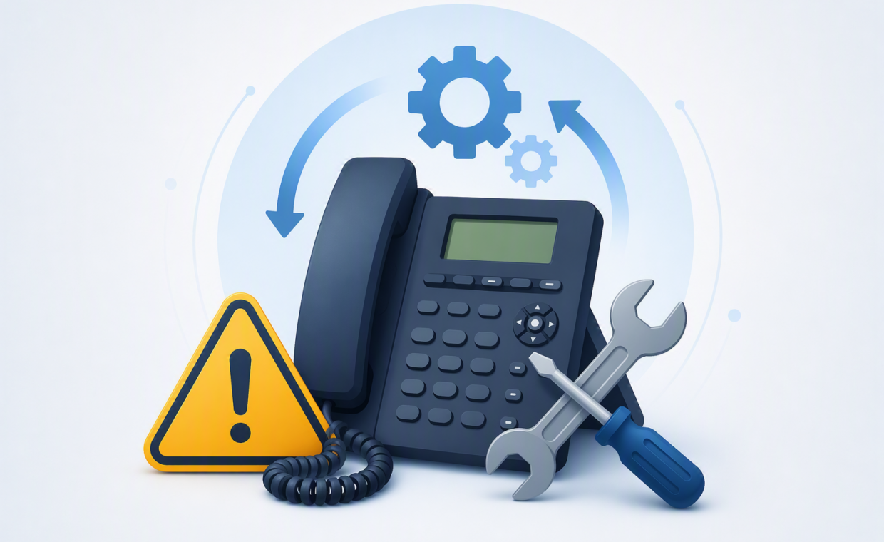 immagine di un telefono in manutenzione