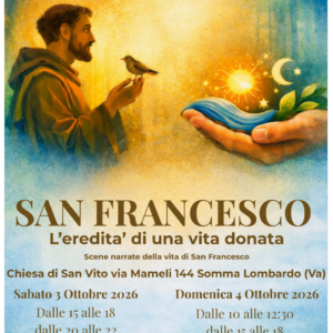 Scene di vita del Santo con l'associazione QUelli del 63