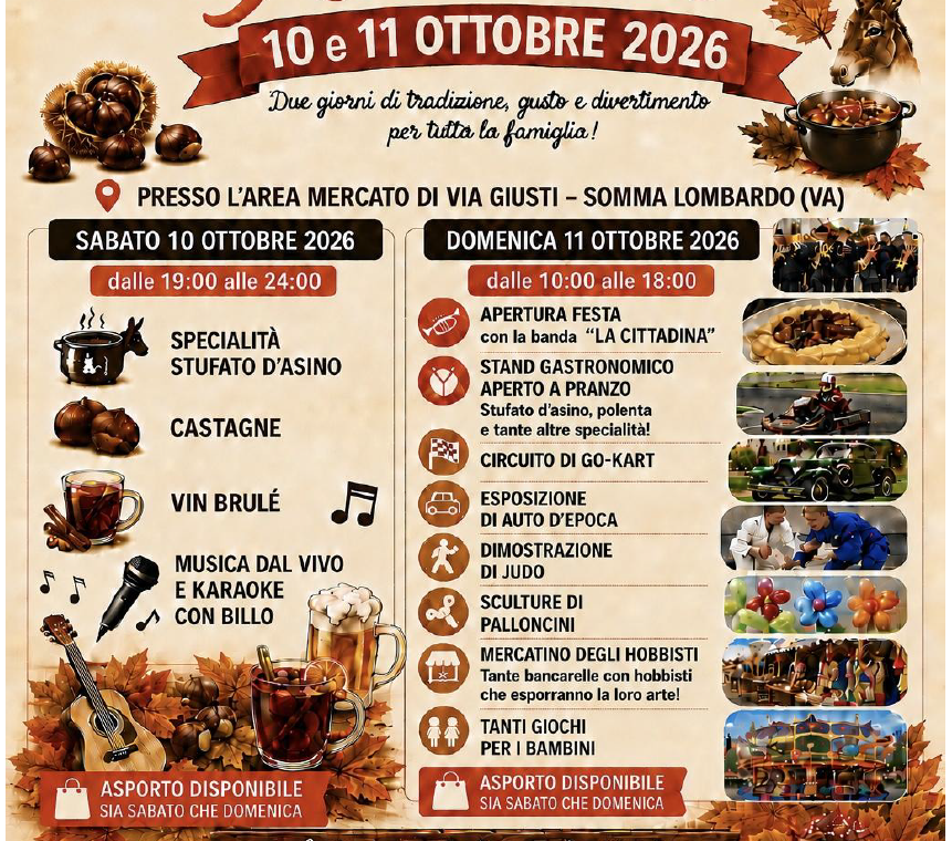 La pro somma ci invita alla festa d'autunno