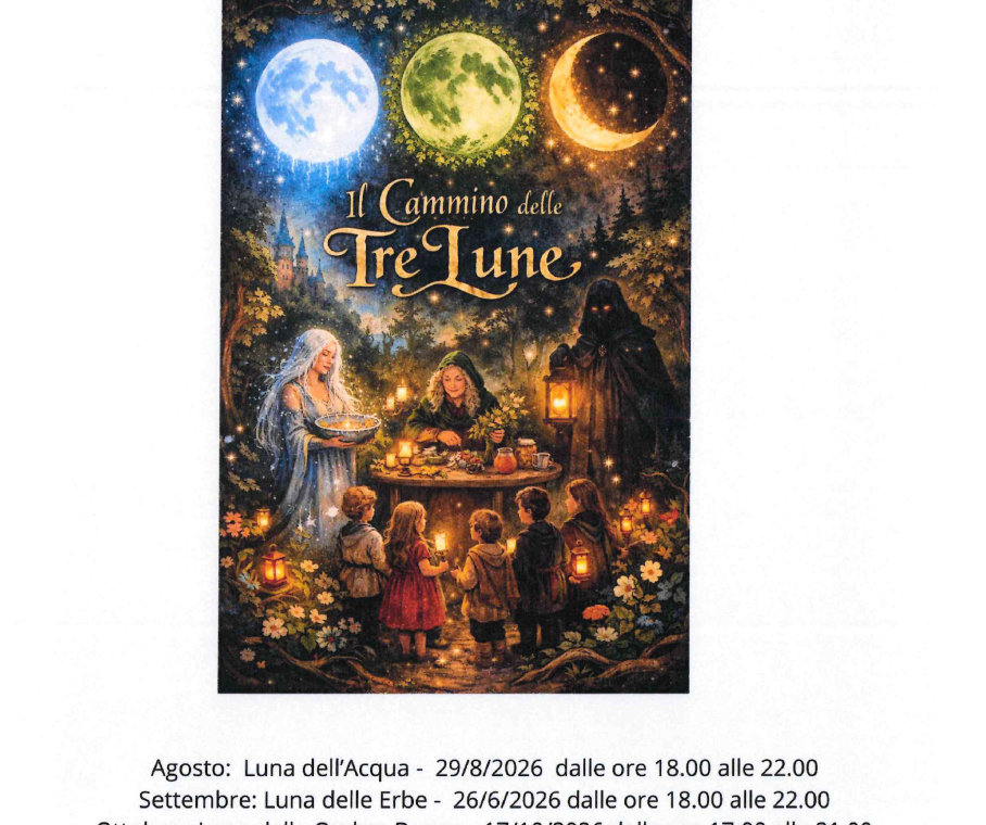 Locandina serata 3 lune