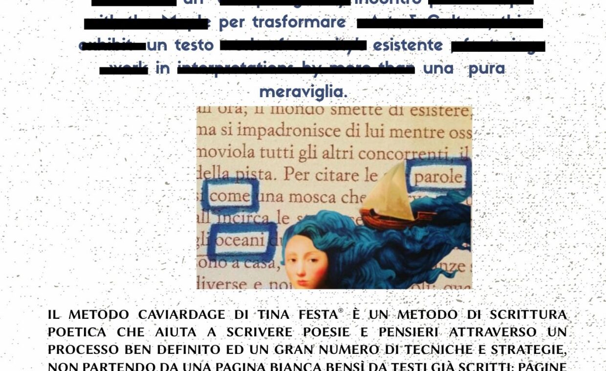 Caviardage 30 ottobre