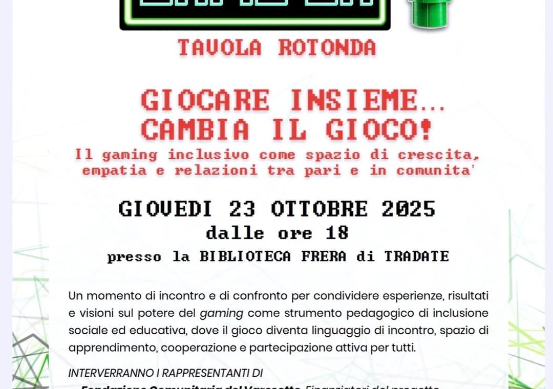 Locandina gaming 23 ottobre