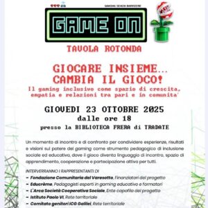 Locandina gaming 23 ottobre