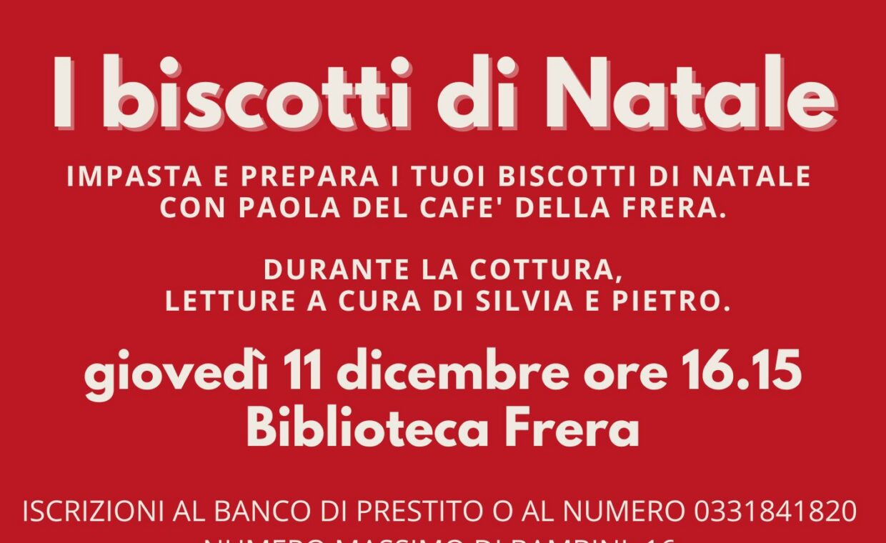 biscotti di natale 11 dicembre