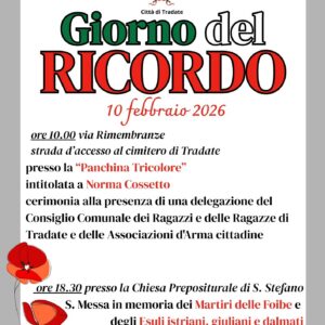 Giorno del ricordo 10 febbraio