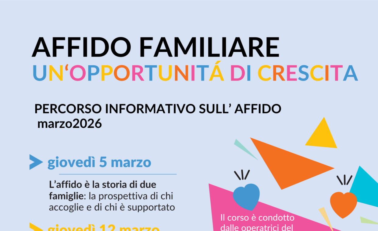 Manifesto progetto Tepee - Affido familiare