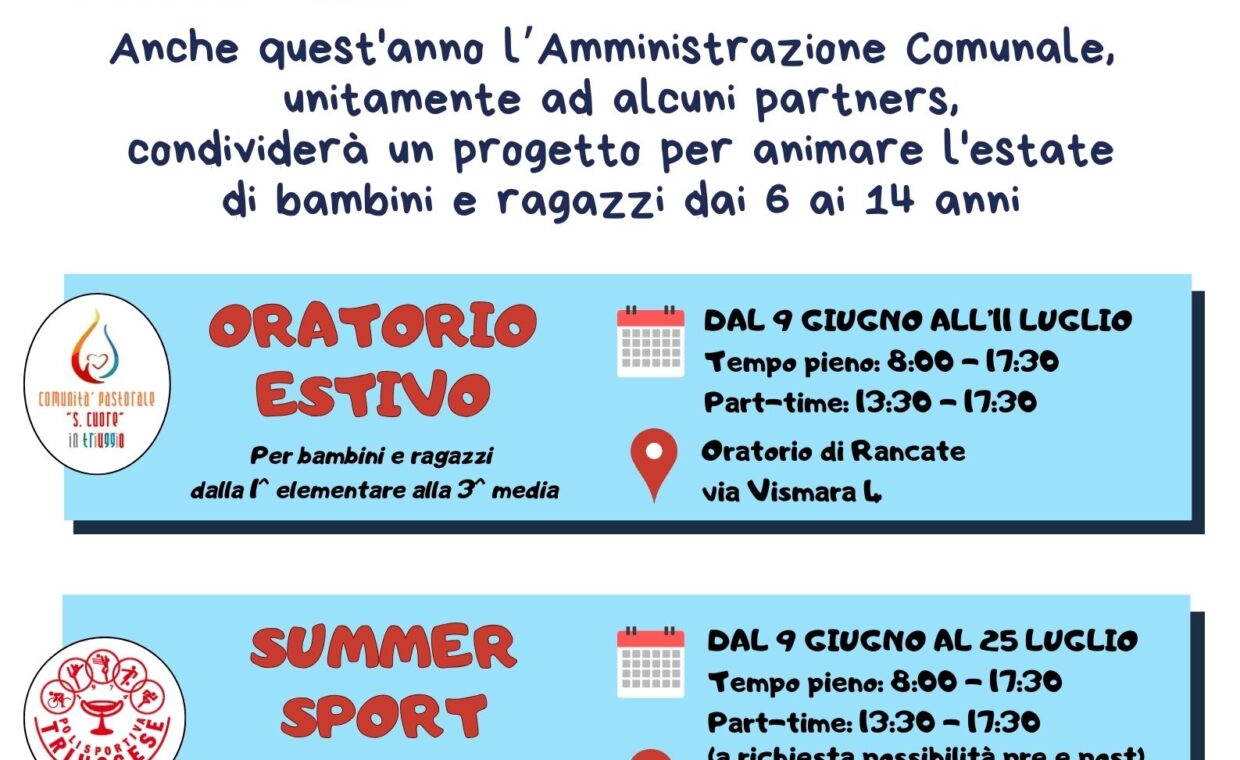 Manifesto Centri estivi Summerlife 2025