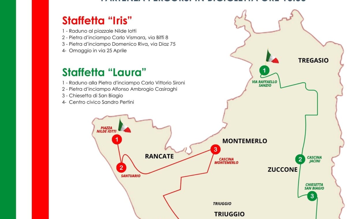 Manifesto evento Staffetta Partigiana del 25 Aprile