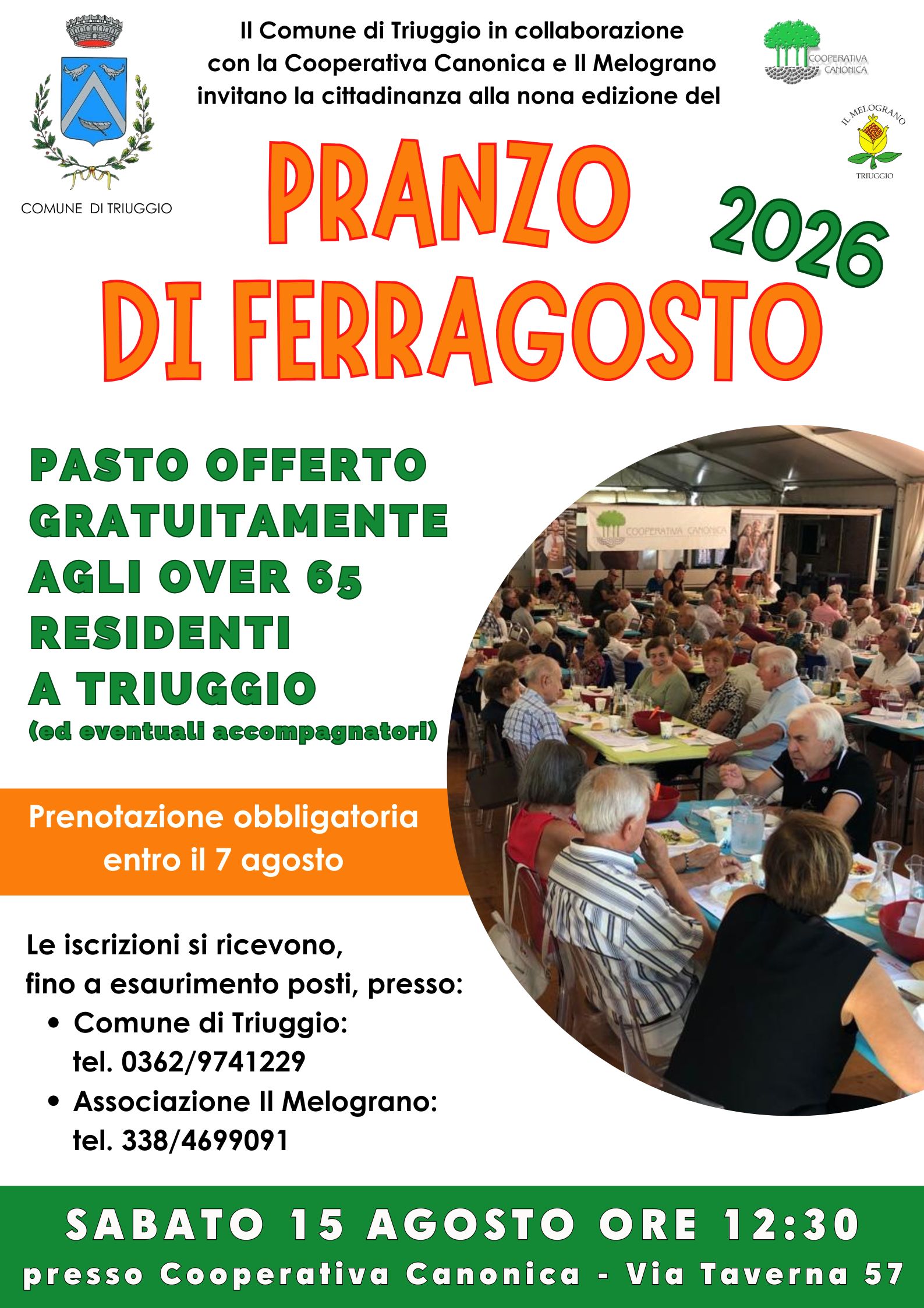 Locandina Pranzo di Ferragosto 2026