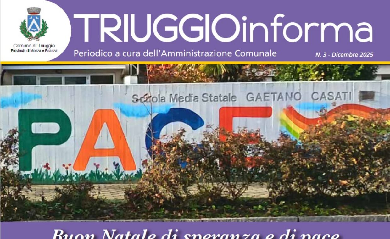 Copertina periodico comunale Triuggio Informa Dicembre 2025