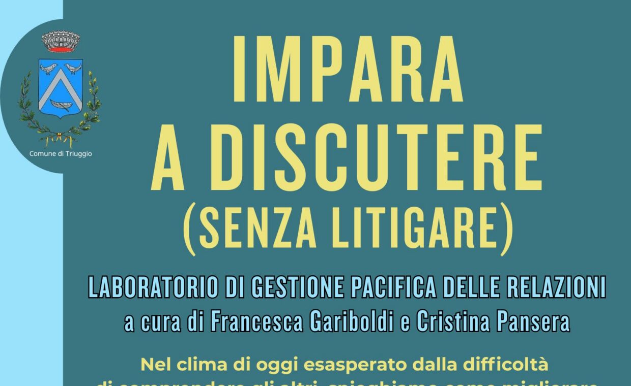 Manifesto rassegna Impara a discutere (senza litigare)
