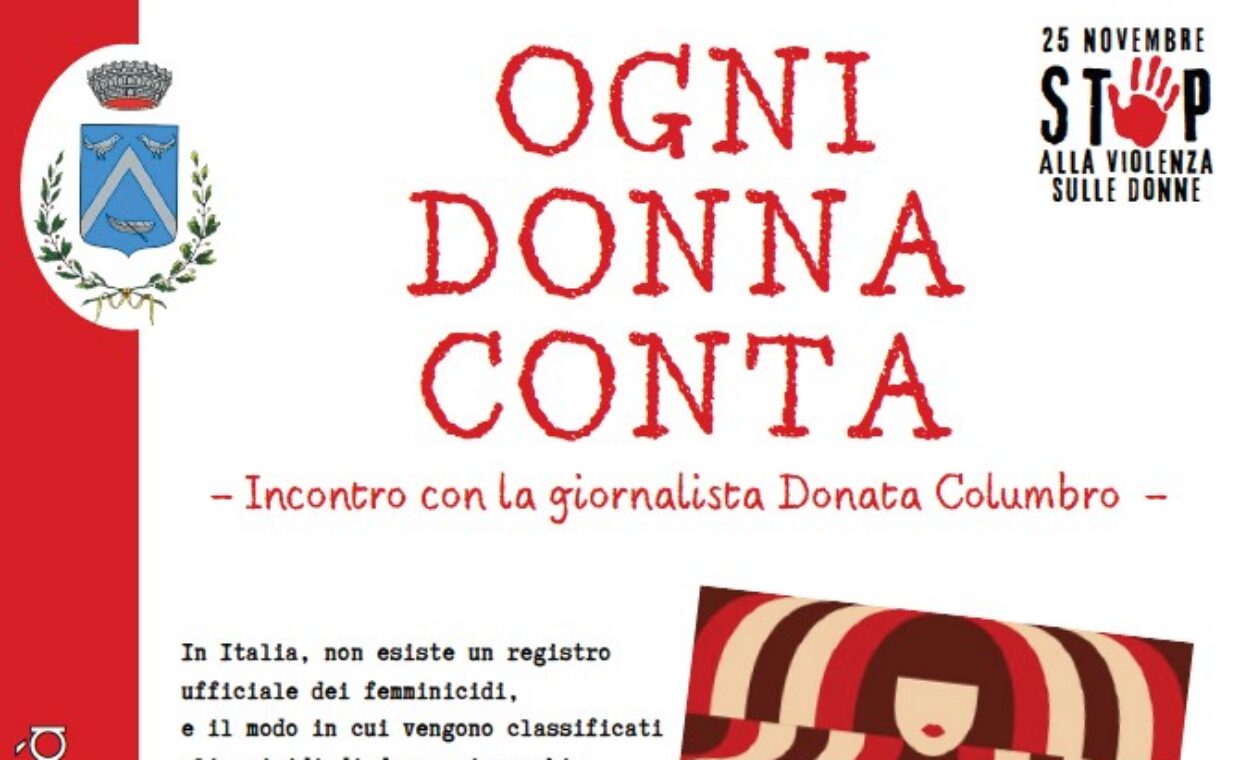 Manifesto presentazione libro della giornalista Donata Columbro