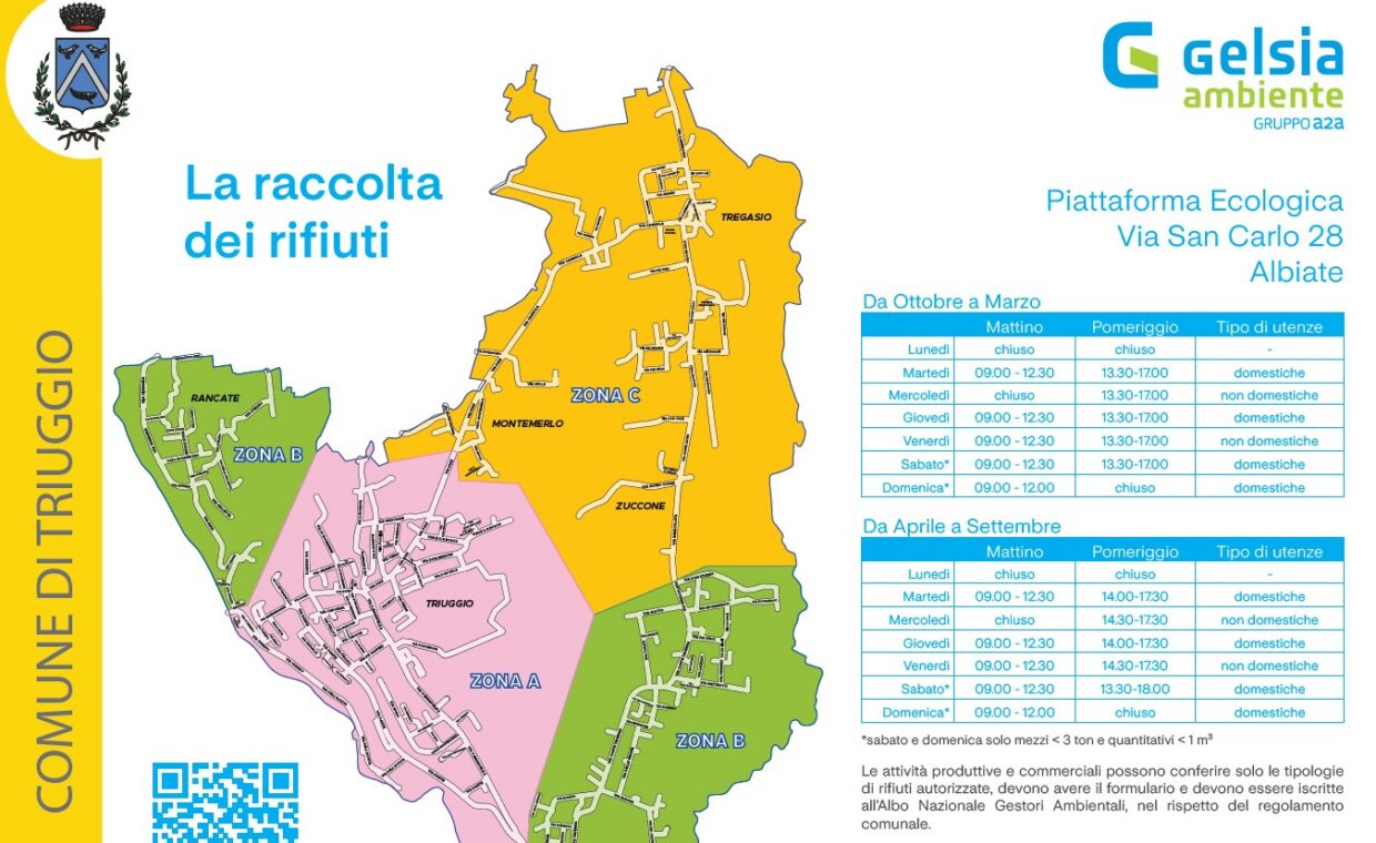 Copertina calendario raccolta rifiuti 2026