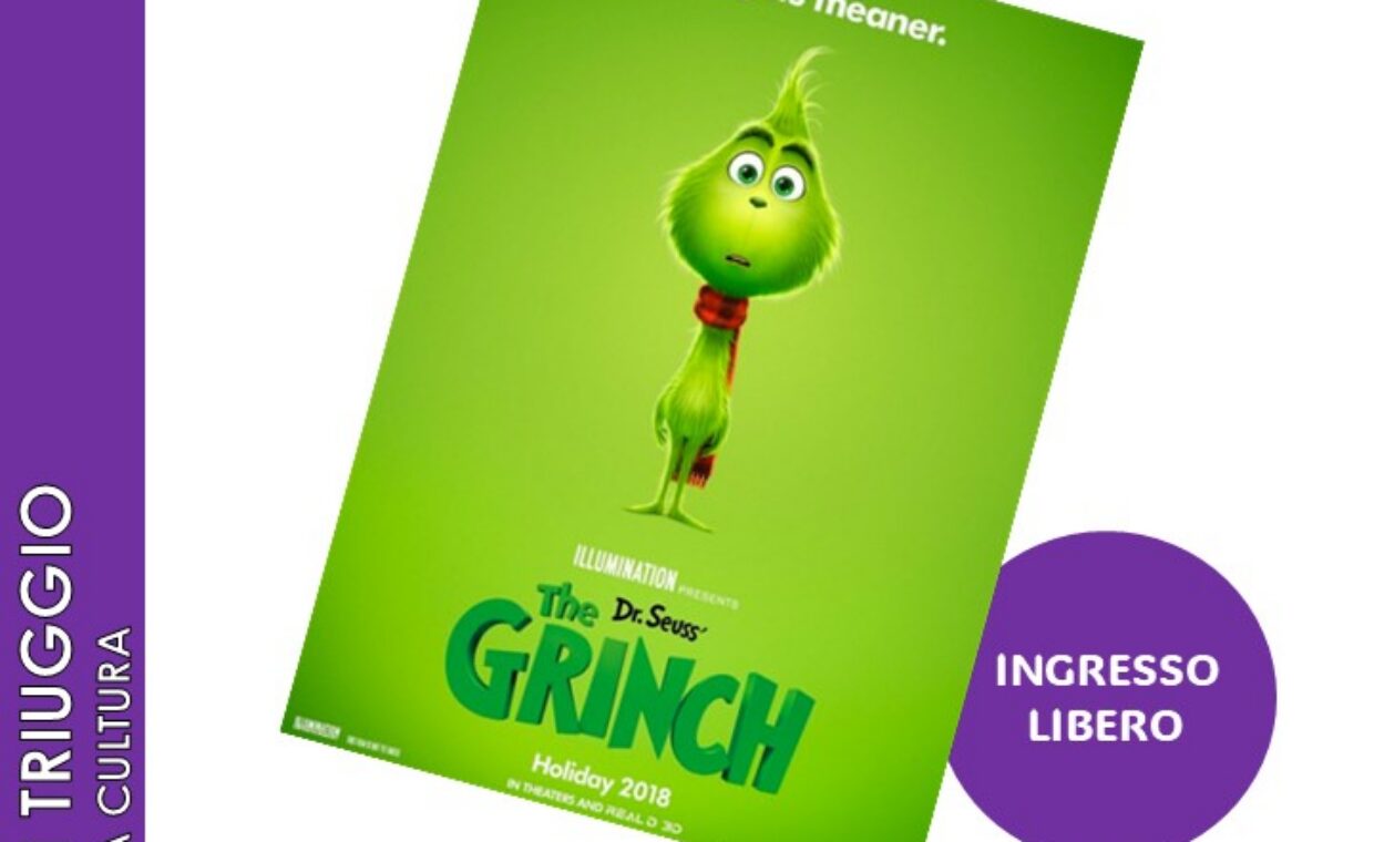 Locandina proiezione film The Grinch