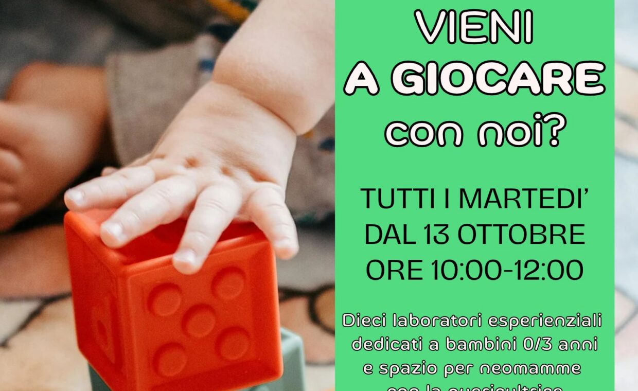 Manifesto laboratori per bimbi 0-3 anni