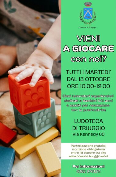 Manifesto laboratori per bimbi 0-3 anni