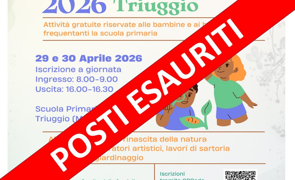 Locandina campus primavera con l'indicazione posti esauriti
