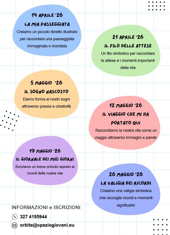 Calendario incontri progetto Ri-sguardo