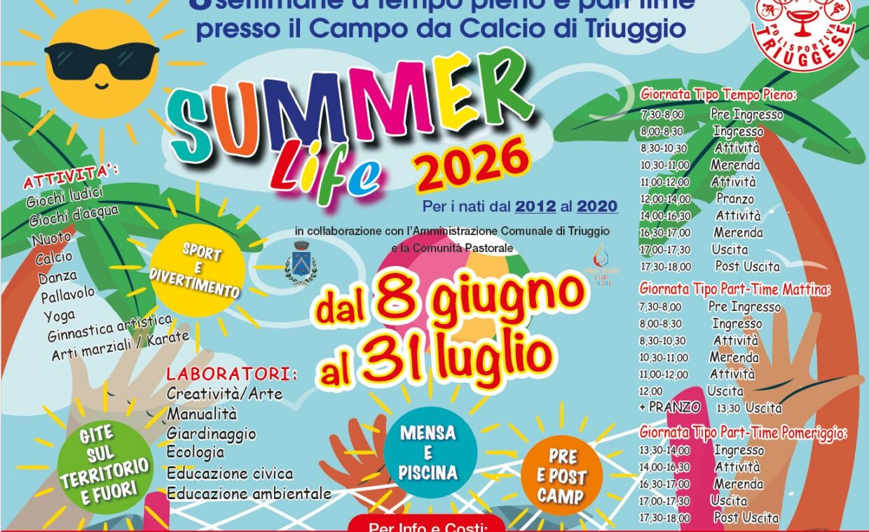 Campus Summer Life al centro sportivo