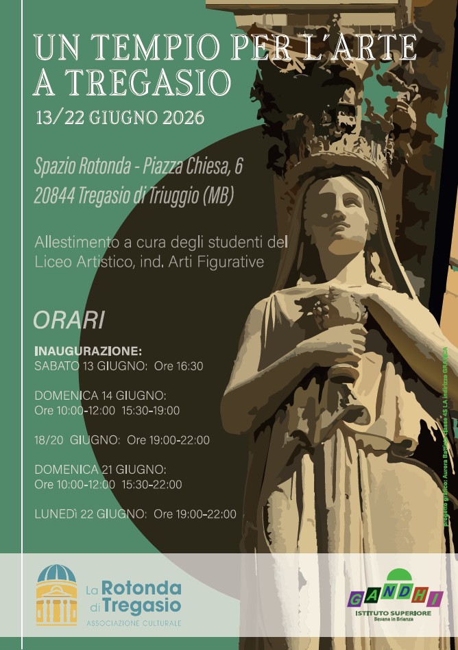 Locandina evento Un tempio per l'arte a Tregasio