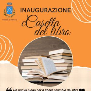 Locandina inaugurazione Casetta del libro