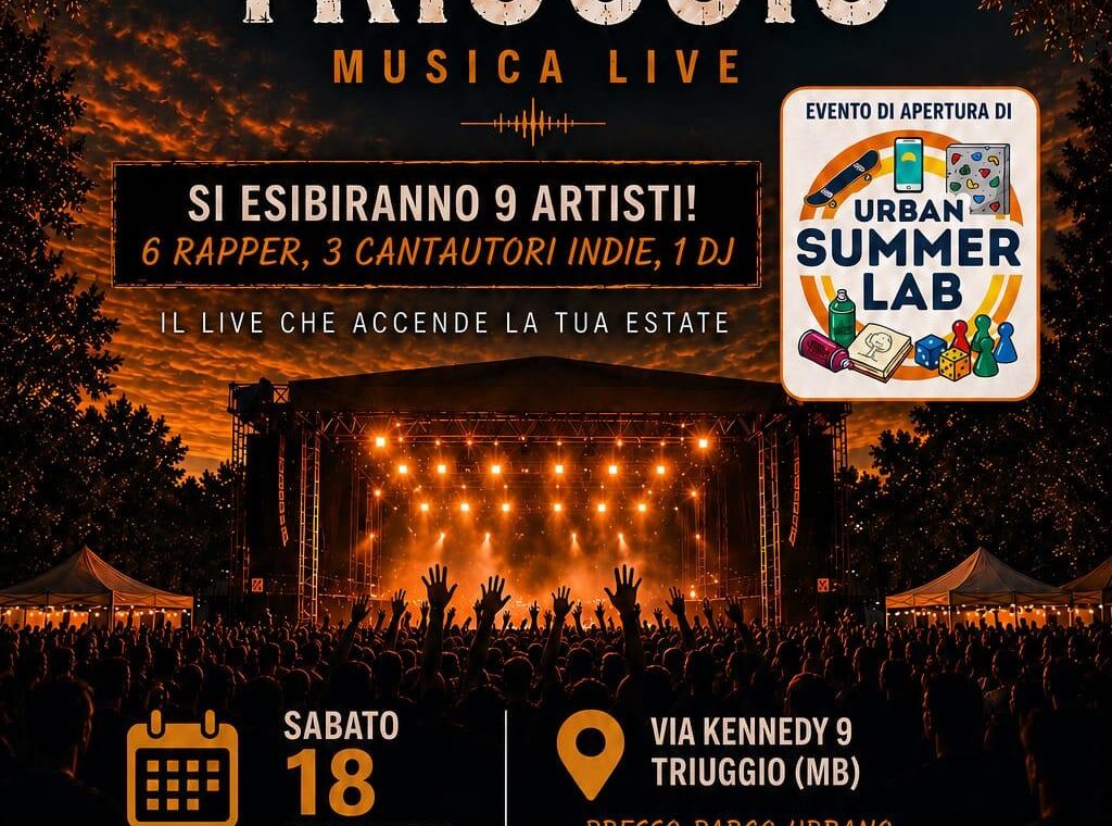 locandina spacca estate triuggio musica live