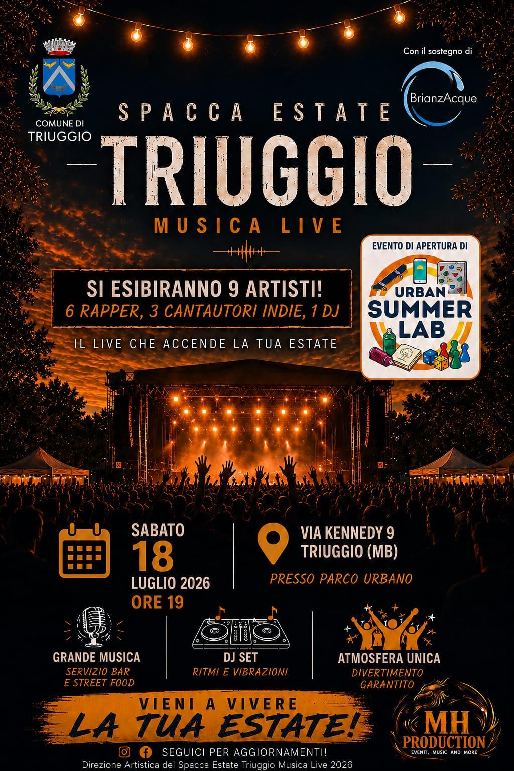 locandina spacca estate triuggio musica live