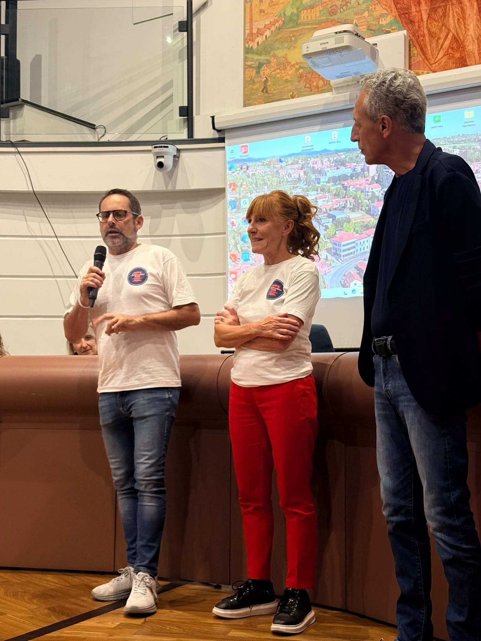 Un momento dellIncontro in Consiglio comunale con la Triuggio Marching Band: parlano i rappresentanti dell'associazione