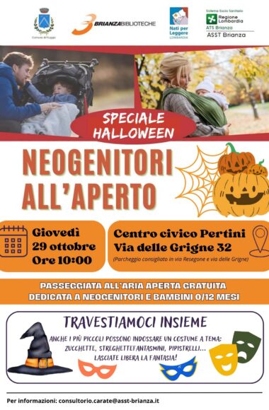 Locandina Neogenitori all'aperto - passeggiata di Halloween