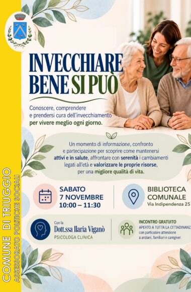 Manifesto incontro Invecchiare bene si può