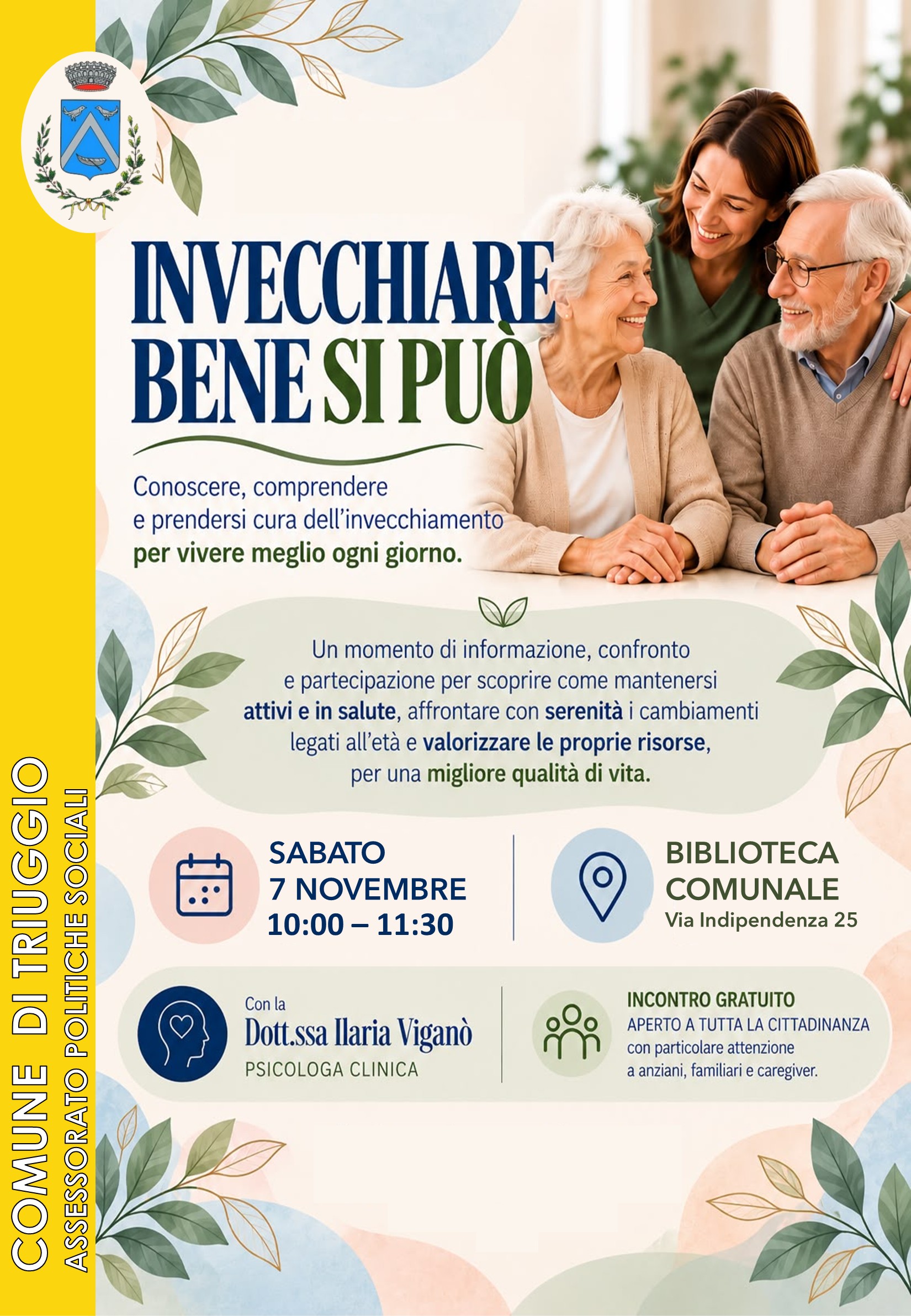 Manifesto incontro Invecchiare bene si può