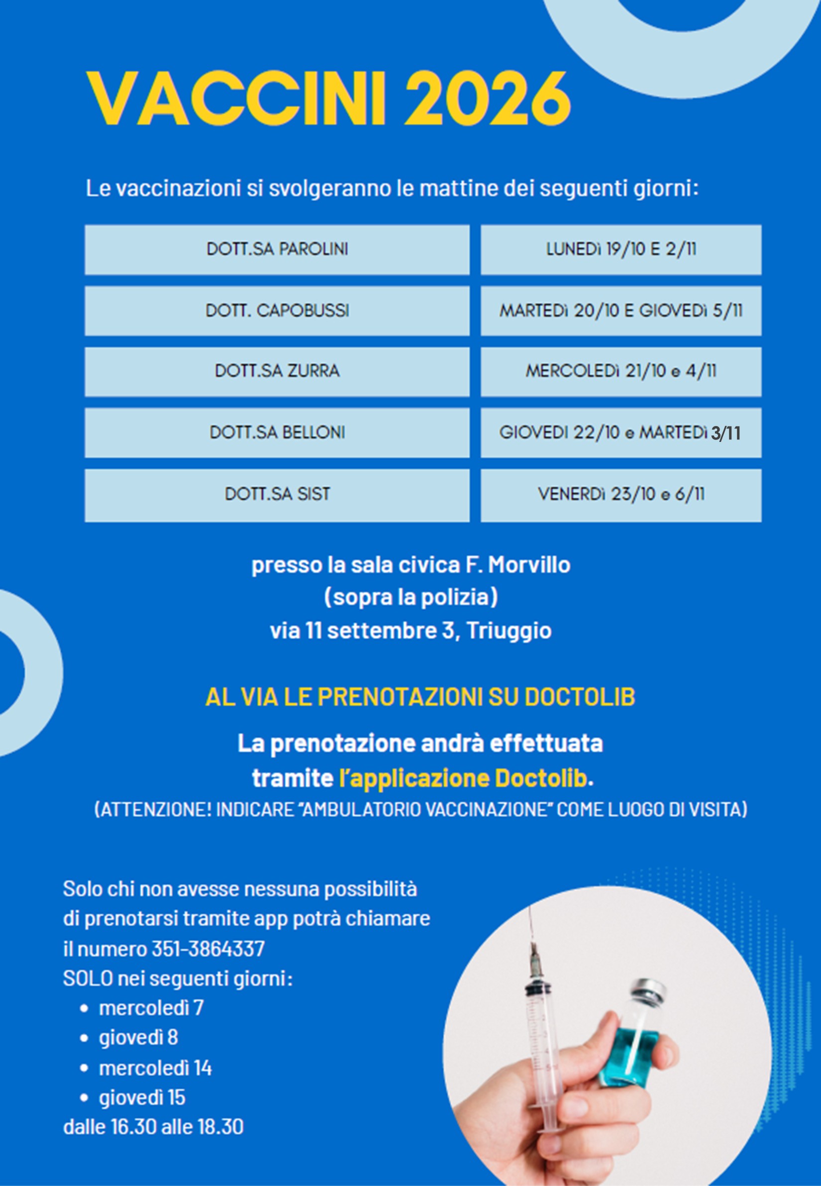 Manifesto campagna vaccinazioni 2026