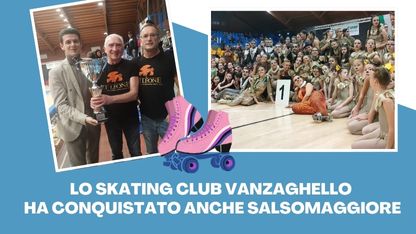 Blue and White Modern Winter Ice Skating Instagram Post (42 x 59.4 cm) (416 x 234 px)