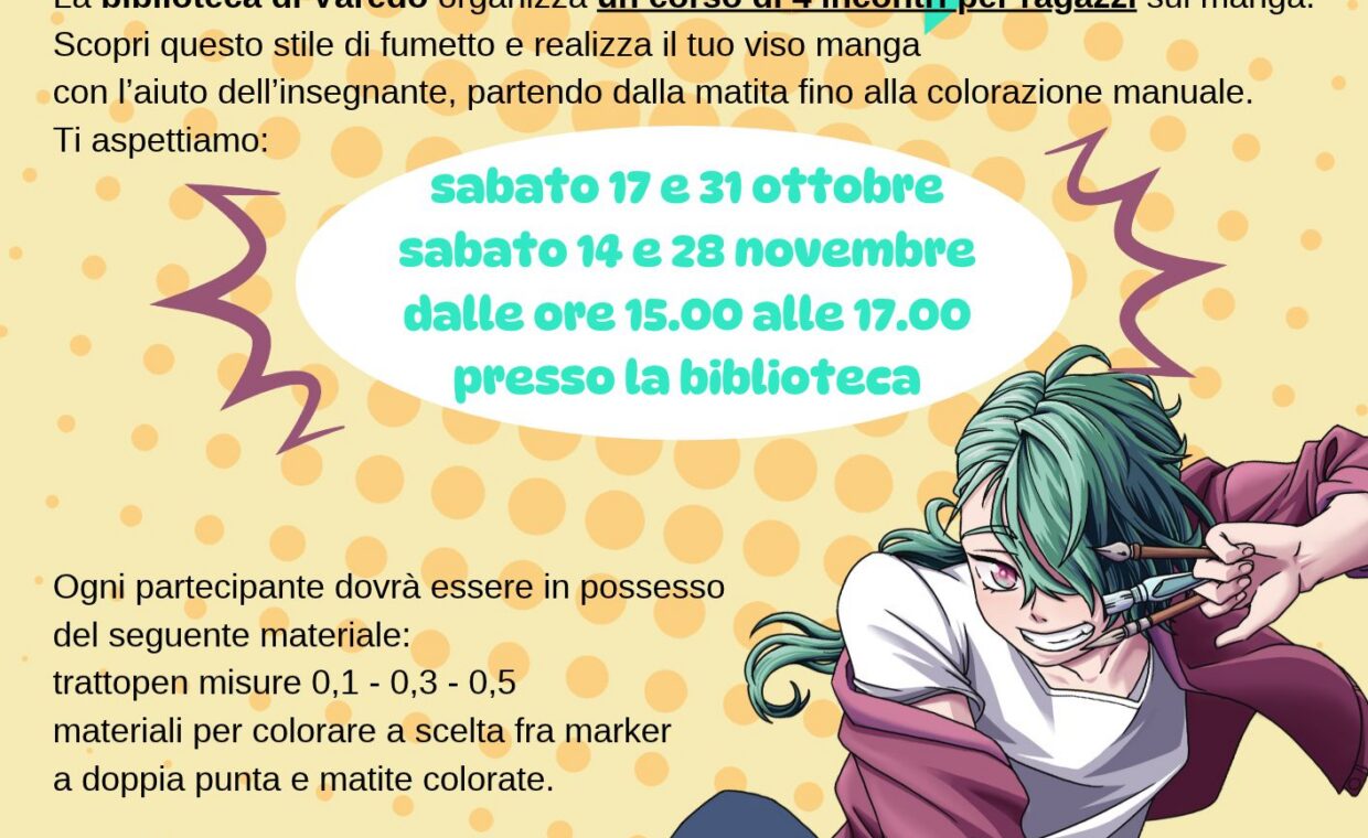 VOLANTINO CORSO MANGA