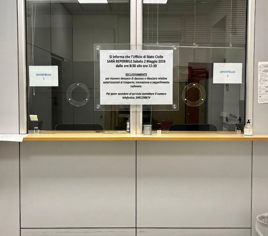 Apertura ufficio di stato civile 205