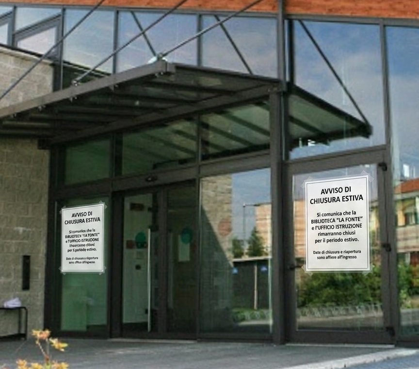 Chiusura estiva biblioteca