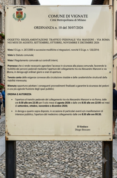 ORDINANZA n. 10 del 30/07/2026