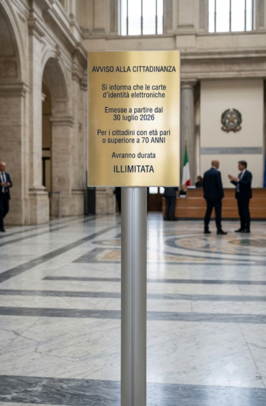 Durata carta CIE 7O anni