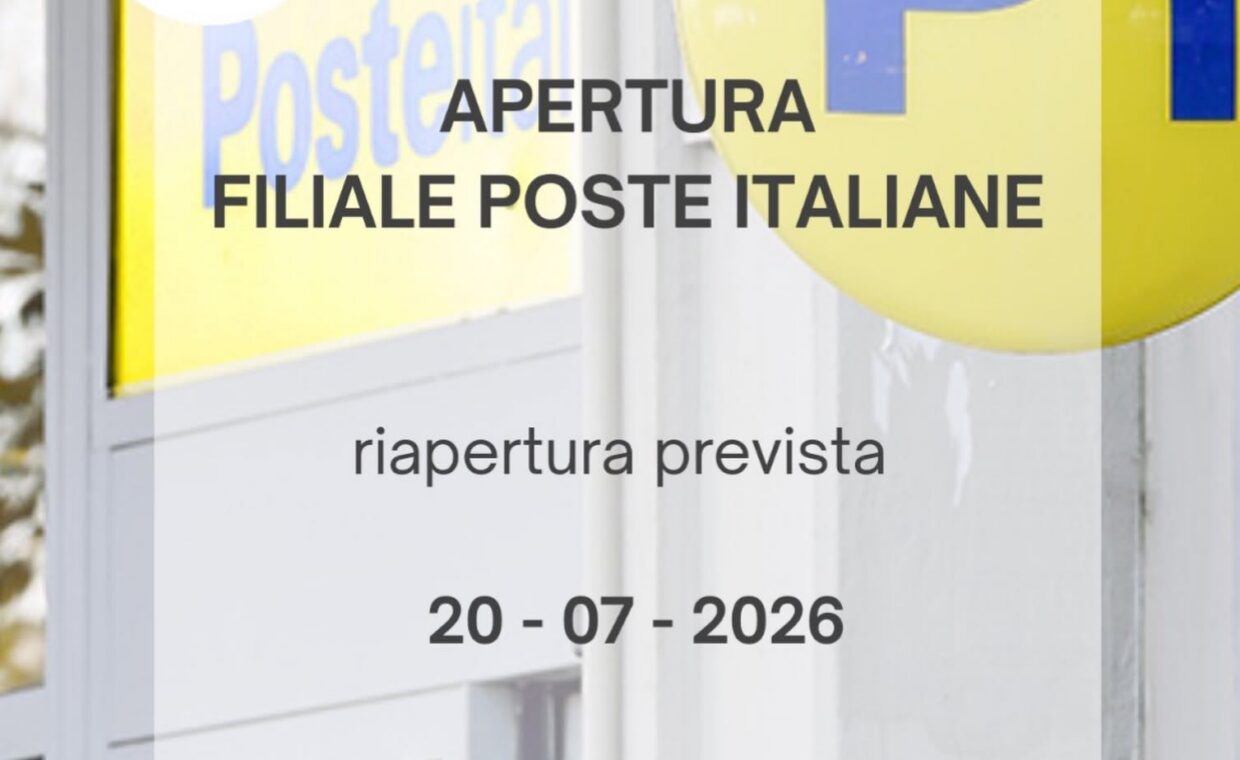 Riapertura ufficio postale