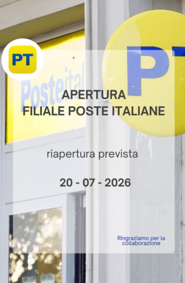 Riapertura ufficio postale