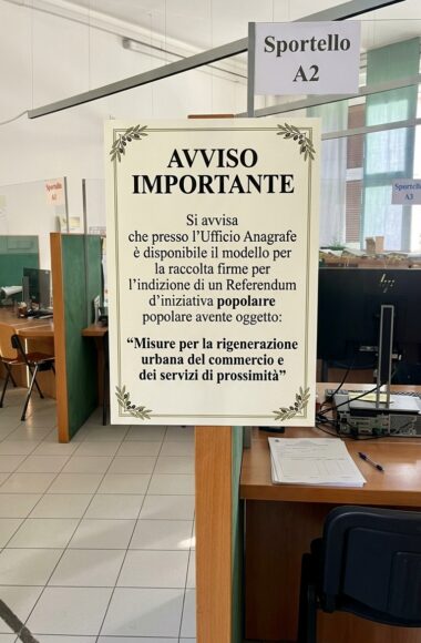 Raccolta firme Referendum