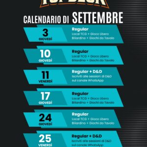 Top Deck Settembre