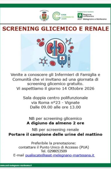 Screening Glicemico e Renale